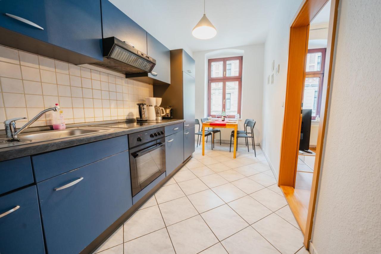 Blue Chili 08 - Magdeburg 2-Zimmer Altbau, Wi-Fi, 5 Pax Eksteriør bilde
