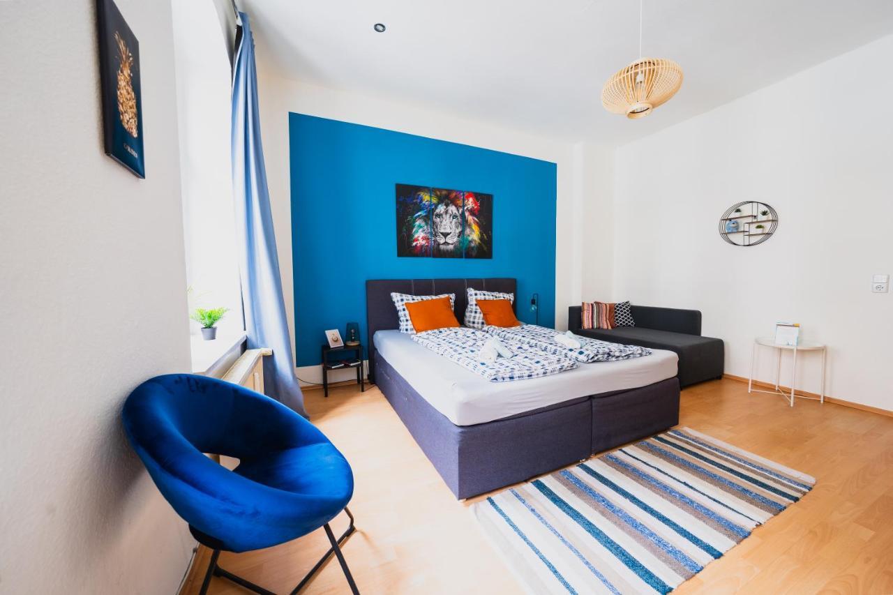 Blue Chili 08 - Magdeburg 2-Zimmer Altbau, Wi-Fi, 5 Pax Eksteriør bilde