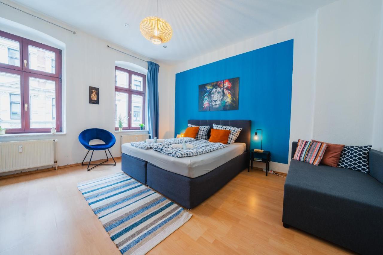 Blue Chili 08 - Magdeburg 2-Zimmer Altbau, Wi-Fi, 5 Pax Eksteriør bilde